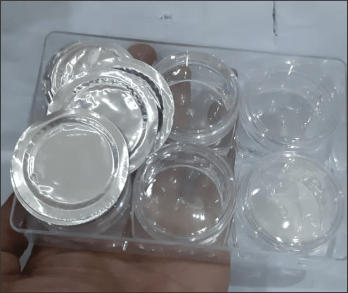 Empty Cosmetic Containers with Aluminum Seals Foil 1