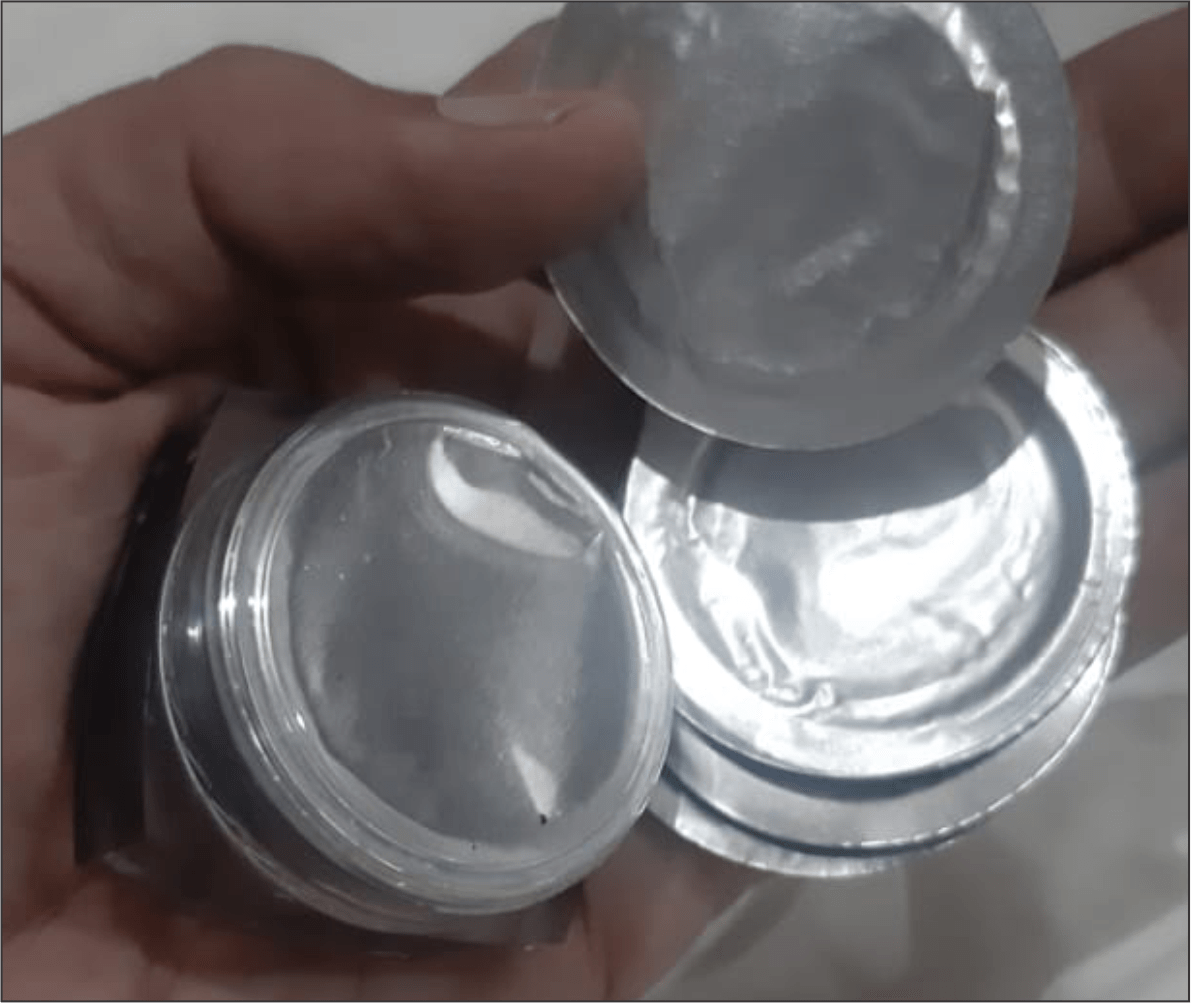 Empty Cosmetic Containers with Aluminum Seals Foil 2