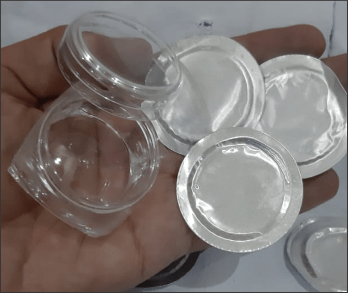 Empty Cosmetic Containers with Aluminum Seals Foil 3